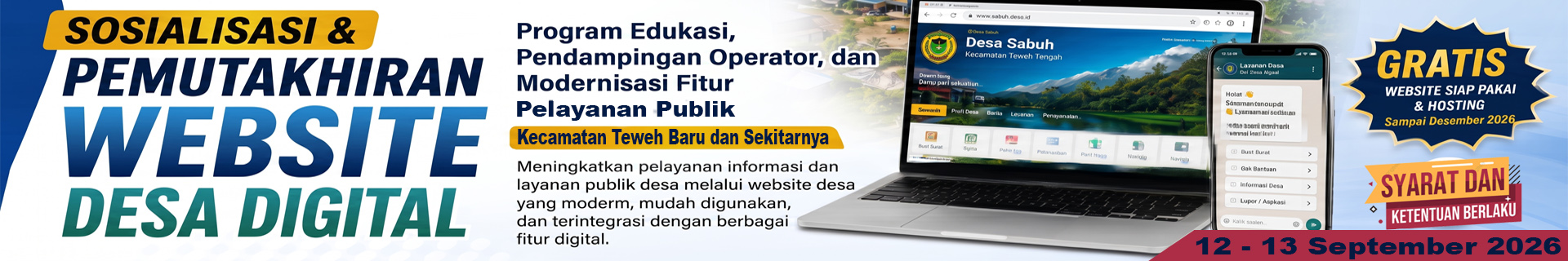 Banner Pendaftaran Pelatihan Digital